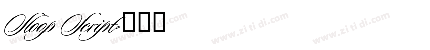 Sloop Script字体转换